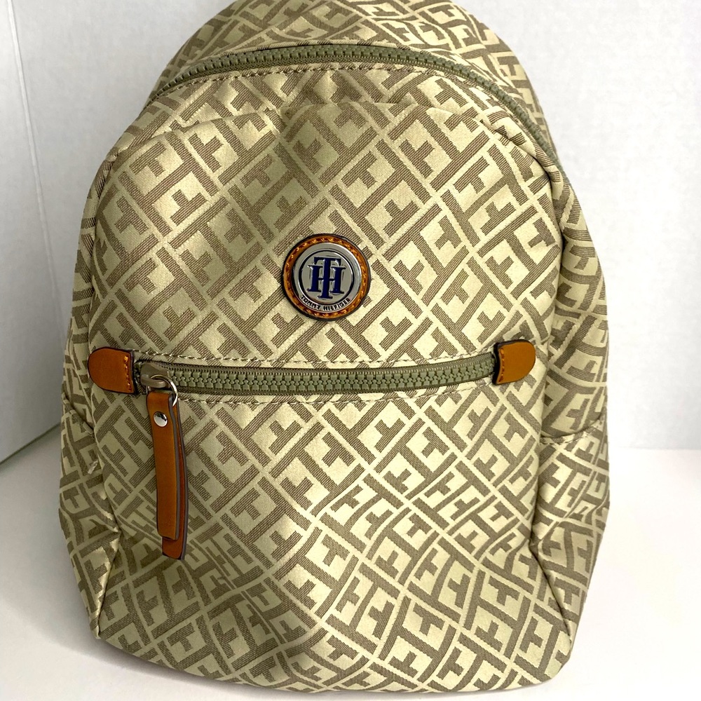 Tommy Hilfiger Aubree Signature Backpack Tan/Beige